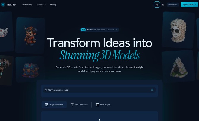 Next3D AI 3D Model Generator