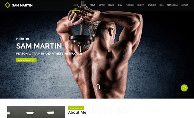 Sam Martin WordPress Theme