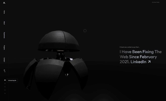Web Developer 3D Porfolio