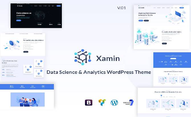 Xamin - Data Science WP Theme