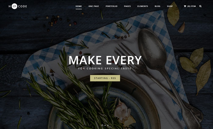 WordPress Theme: Restaurant