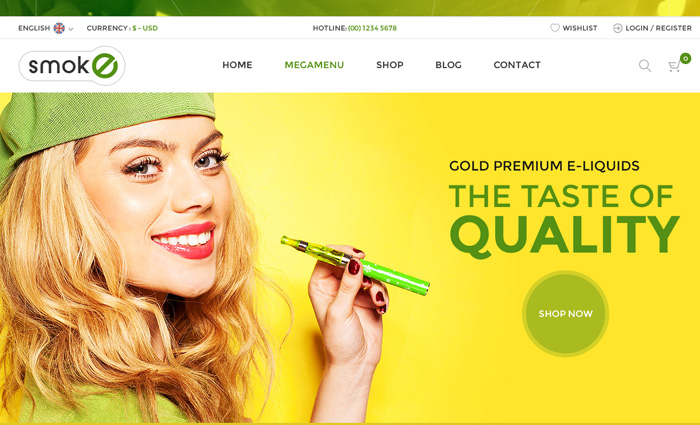 eSmoke Bigcommerce Theme