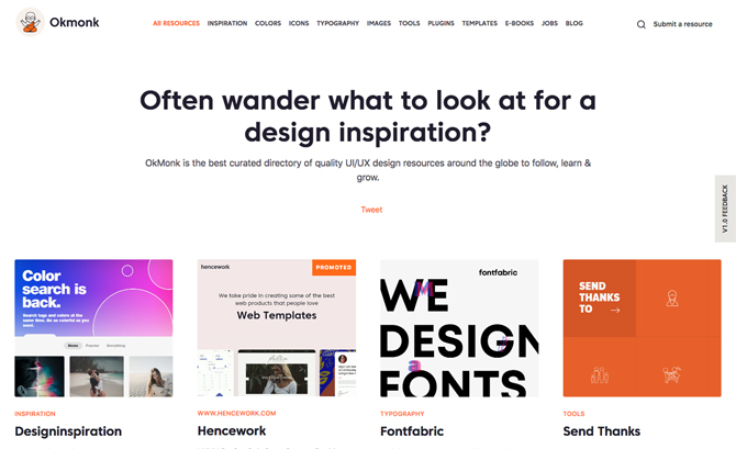 Okmonk - Best UI/UX Resources
