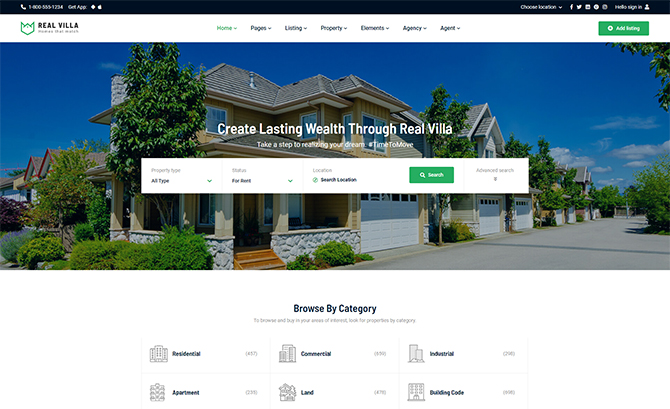 RealVilla Real Estate Template