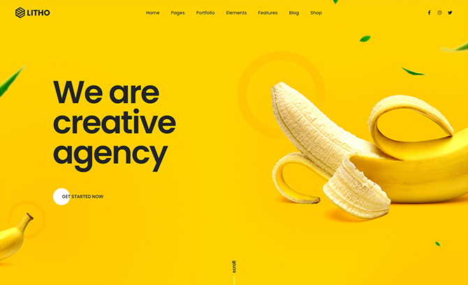 Litho design agency WordPress