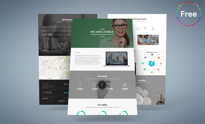 Zenda - Free Business Template