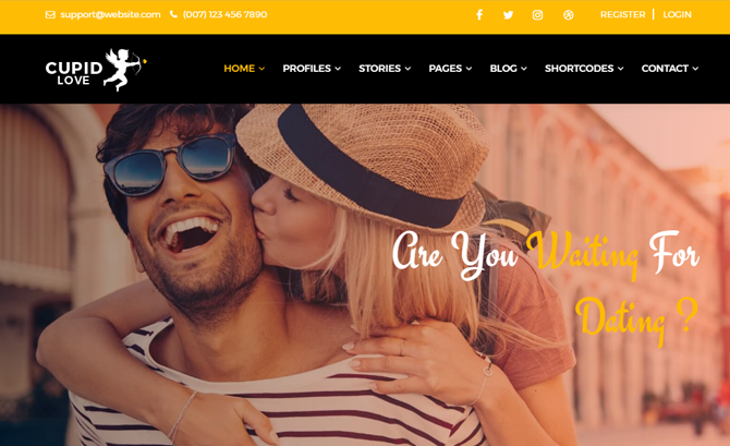 CUPID LOVE HTML Template