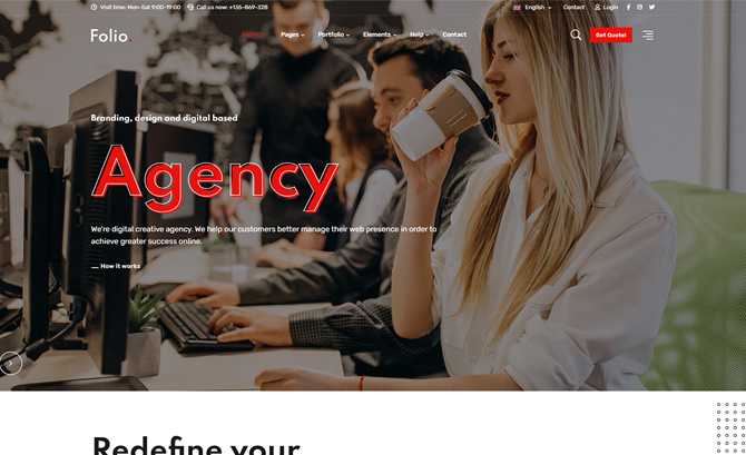 Folio – Creative Agency theme