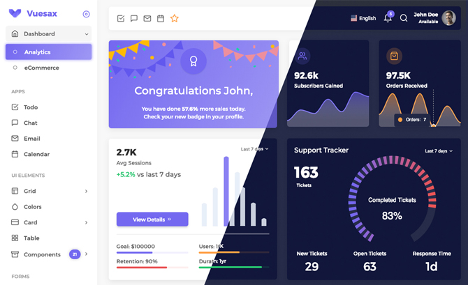 Vuexy - Vuejs Admin Template