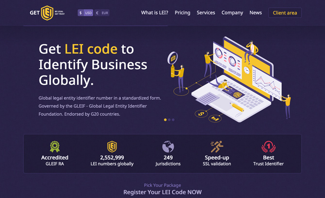 Official LEI code Registrar