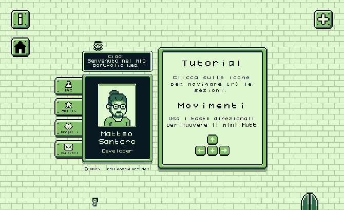 GameBoy 8-Bit Portfolio