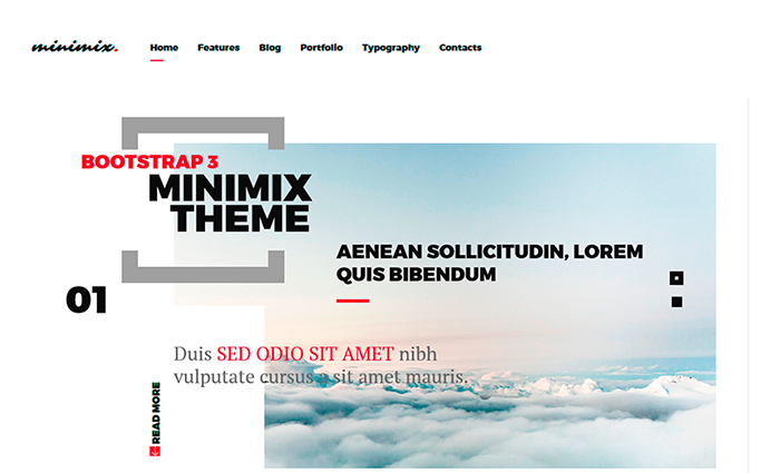 Minimix - Bootstrap theme