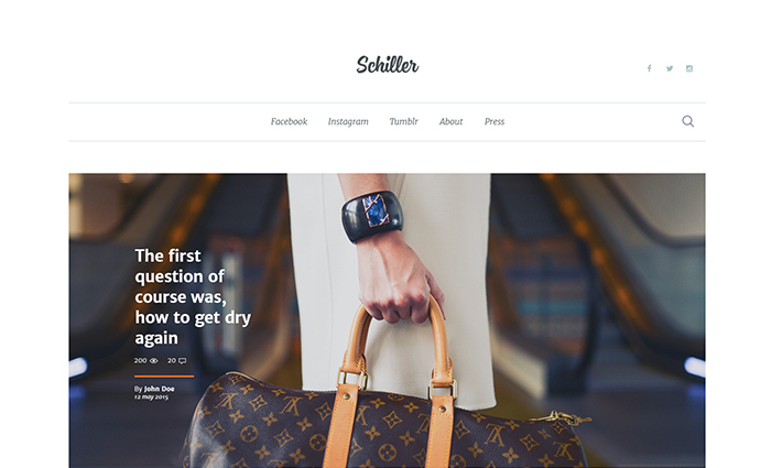 Schiller Personal Blog Theme